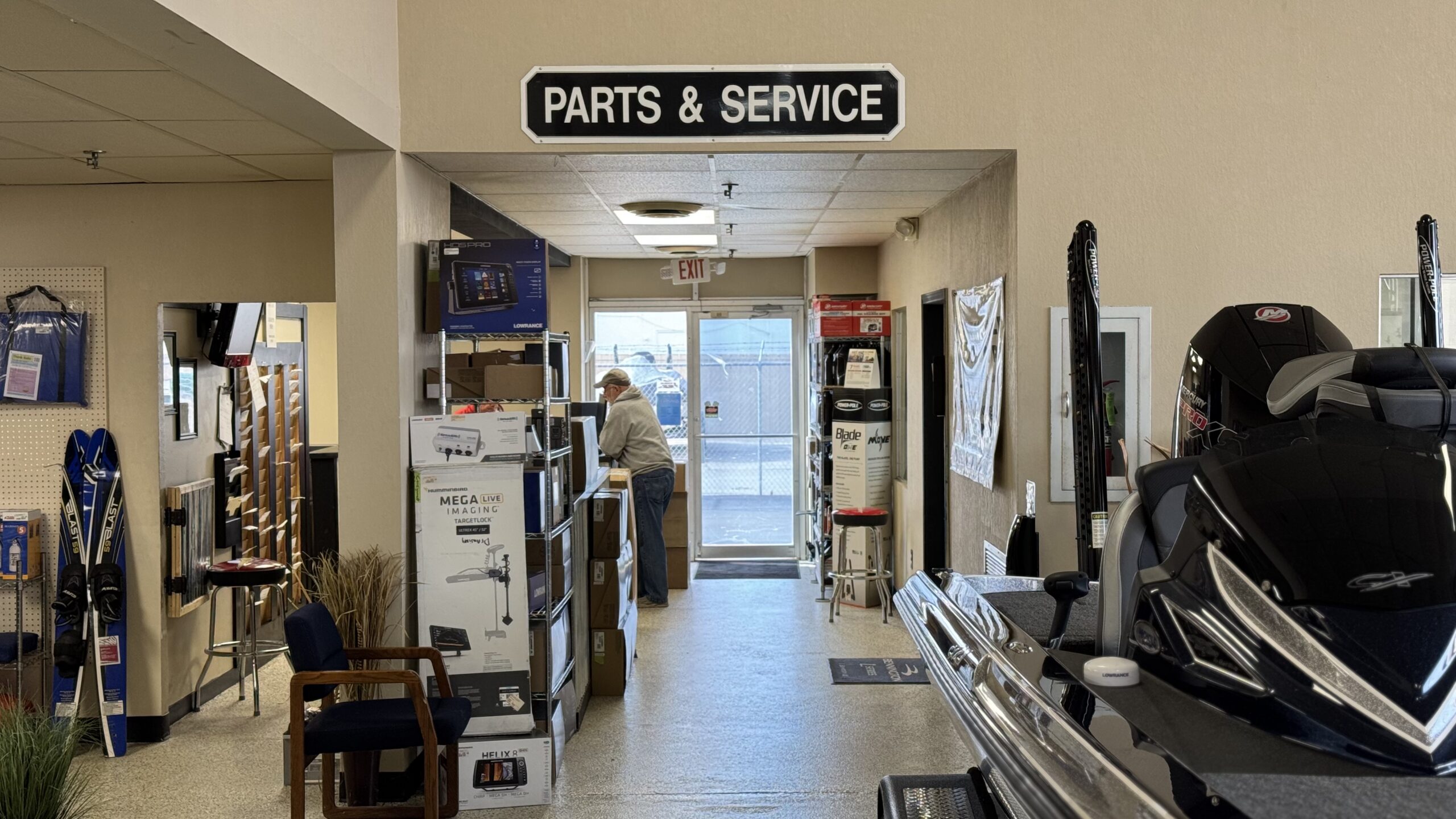 Certified boat service technician at Nichols Marine