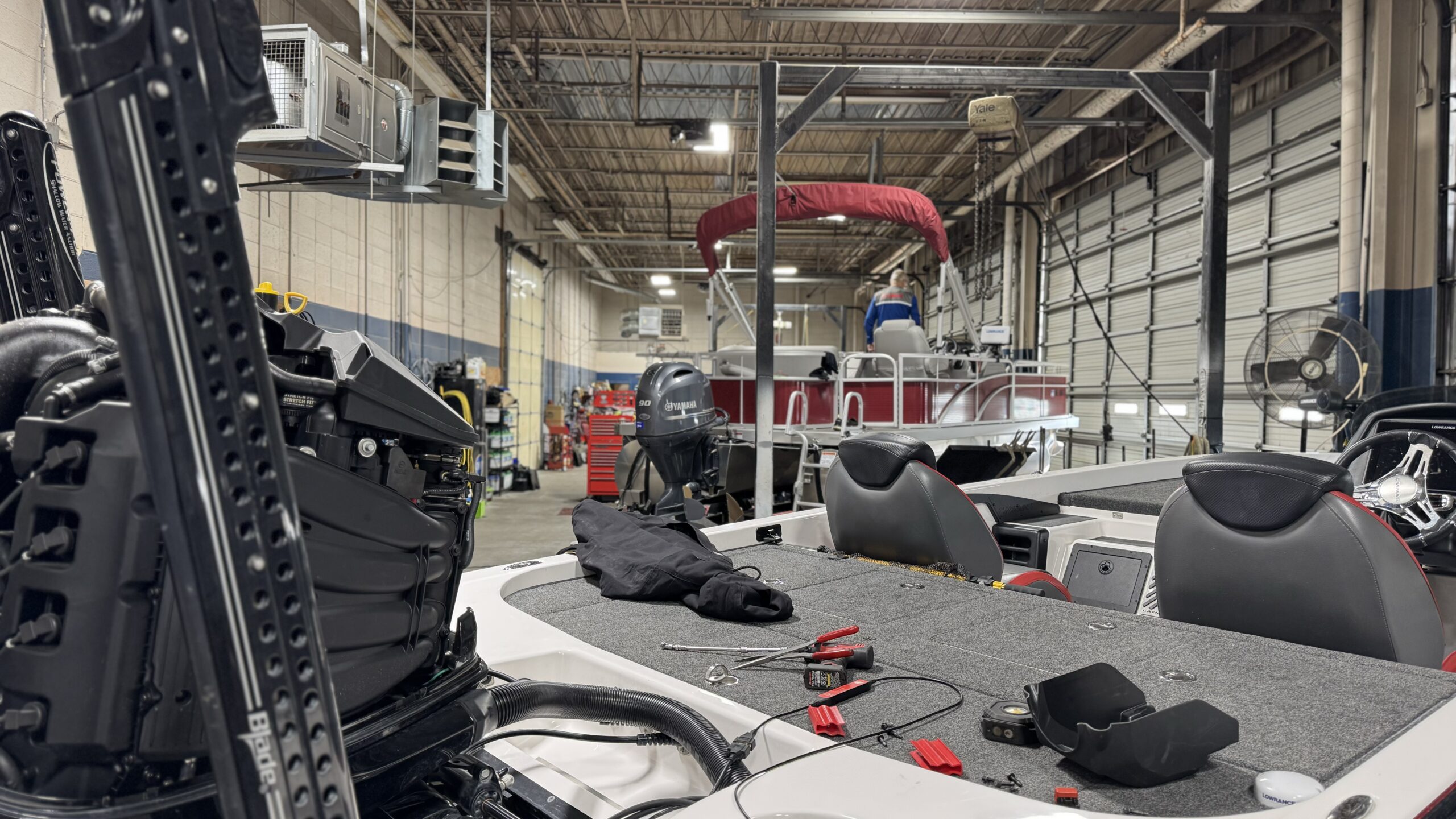 Certified boat service technician at Nichols Marine